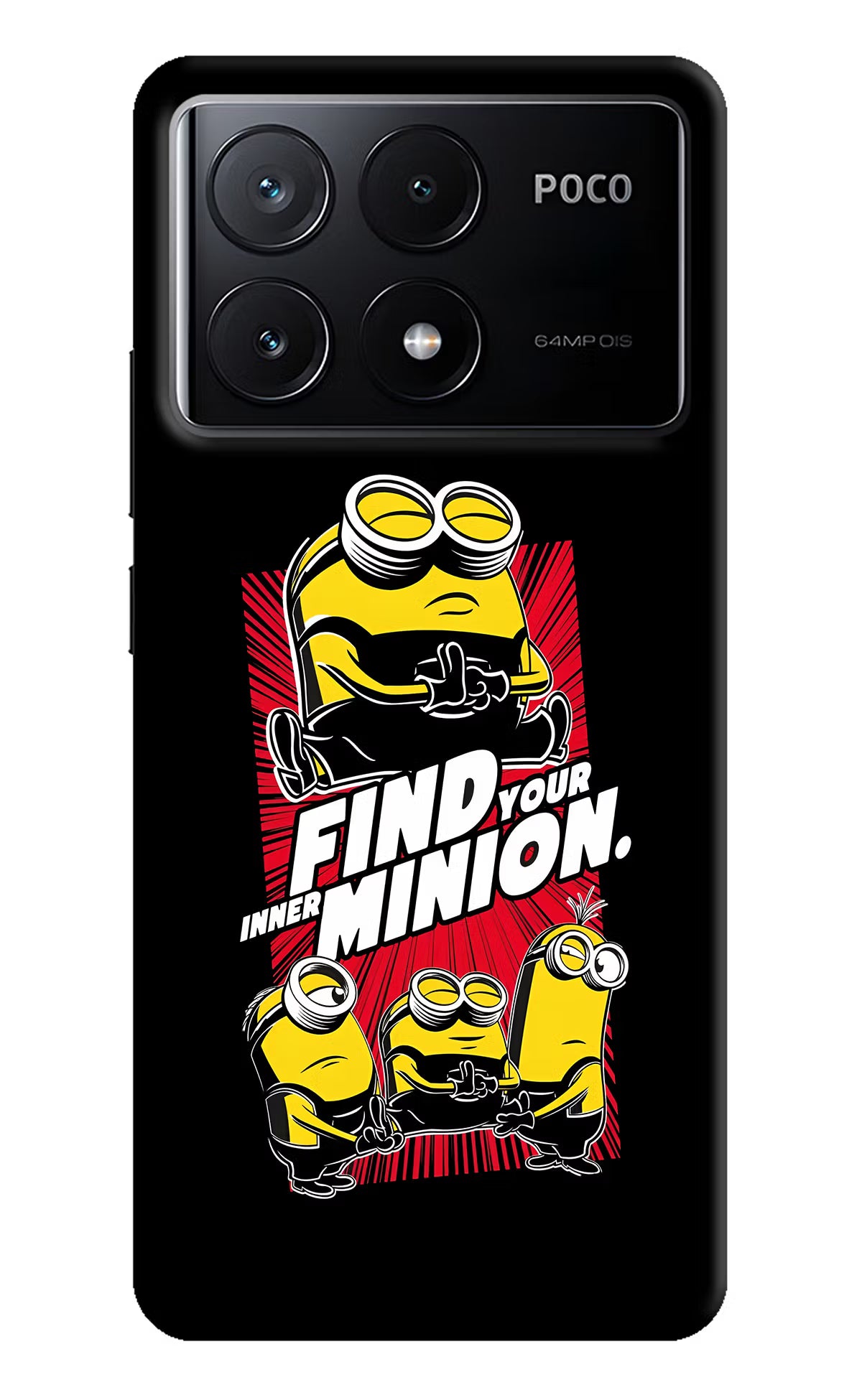 Find your inner Minion Poco X6 Pro Hard Case Back Cover by Casekaro