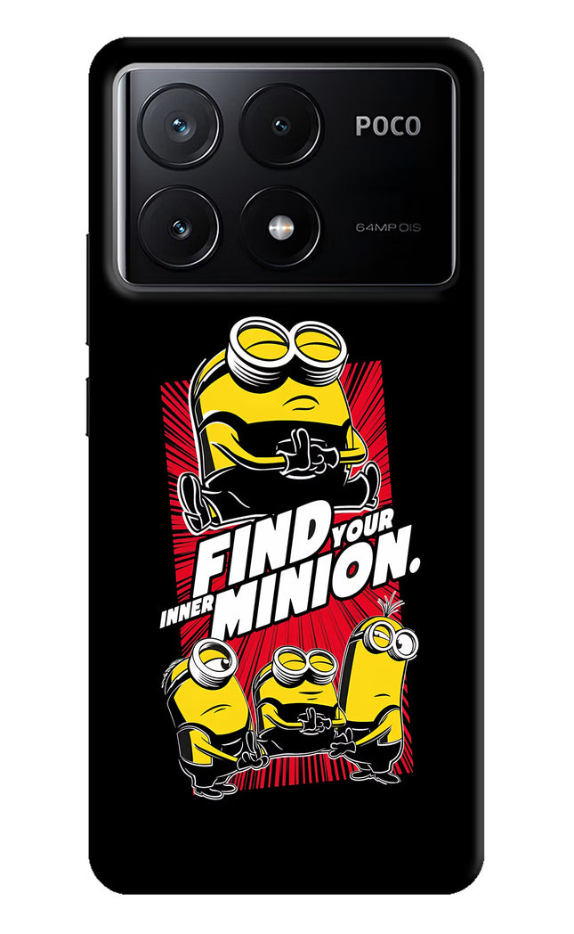 Find your inner Minion Poco X6 Pro Hard Case Back Cover by Casekaro