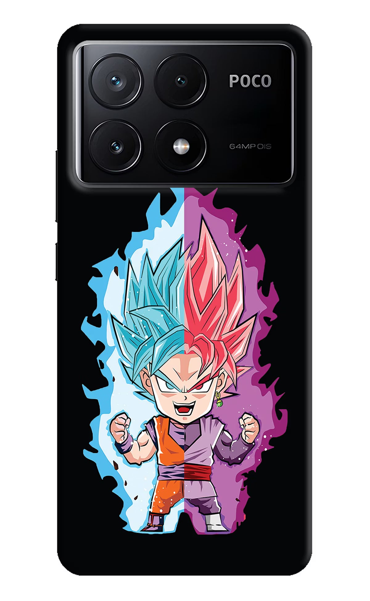 Chota Goku Poco X6 Pro Hard Case Back Cover by Casekaro