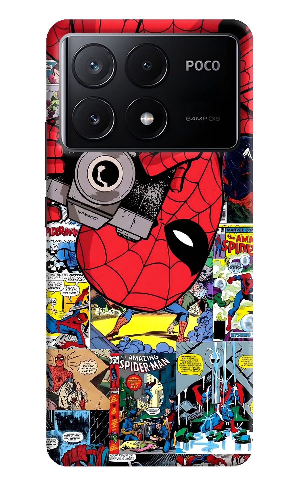 Spider Man Poco X6 Pro Hard Case Back Cover by Casekaro