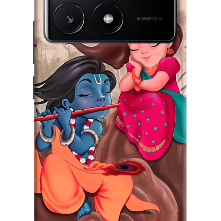 Radhe Krishna Poco X6 Pro Hard Case Back Cover by Casekaro