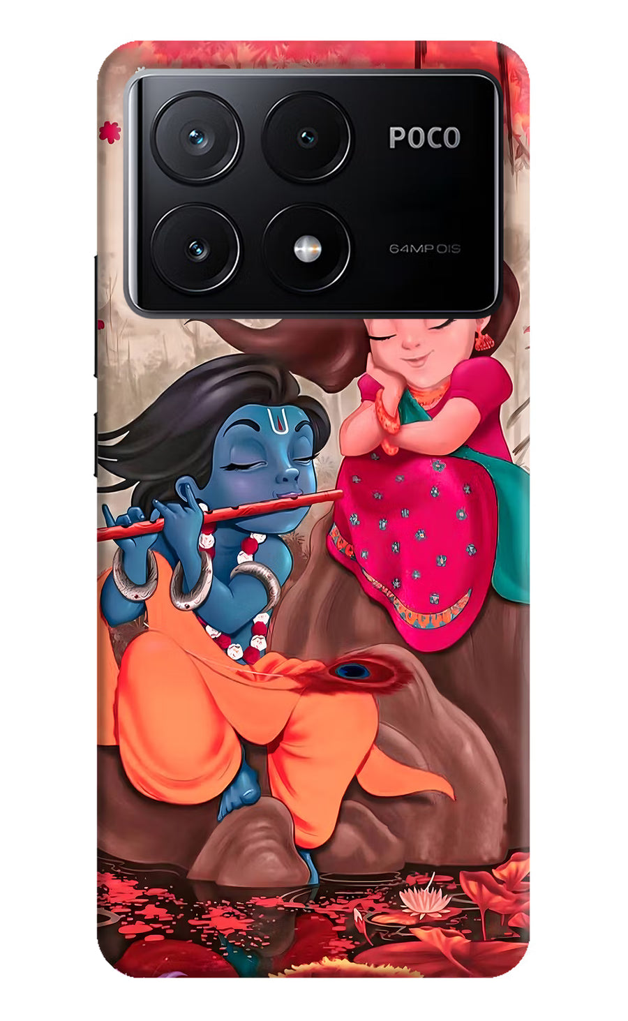 Radhe Krishna Poco X6 Pro Back Cover, Hard case