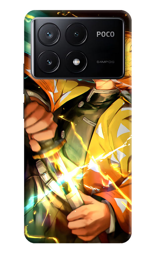 Demon Slayer Poco X6 Pro Hard Case Back Cover by Casekaro