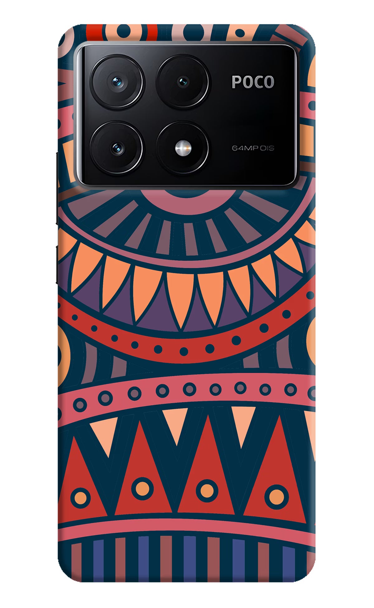 African Culture Design Poco X6 Pro Hard Case Back Cover by Casekaro