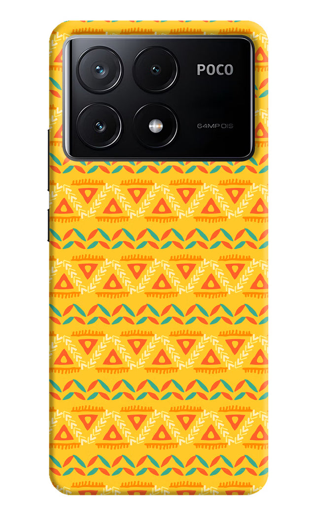 Tribal Pattern Poco X6 Pro Hard Case Back Cover by Casekaro