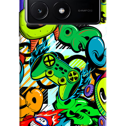 Game Doodle Poco X6 Pro Hard Case Back Cover by Casekaro