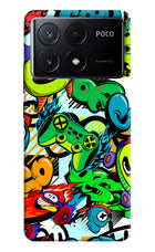 Game Doodle Poco X6 Pro Hard Case Back Cover by Casekaro