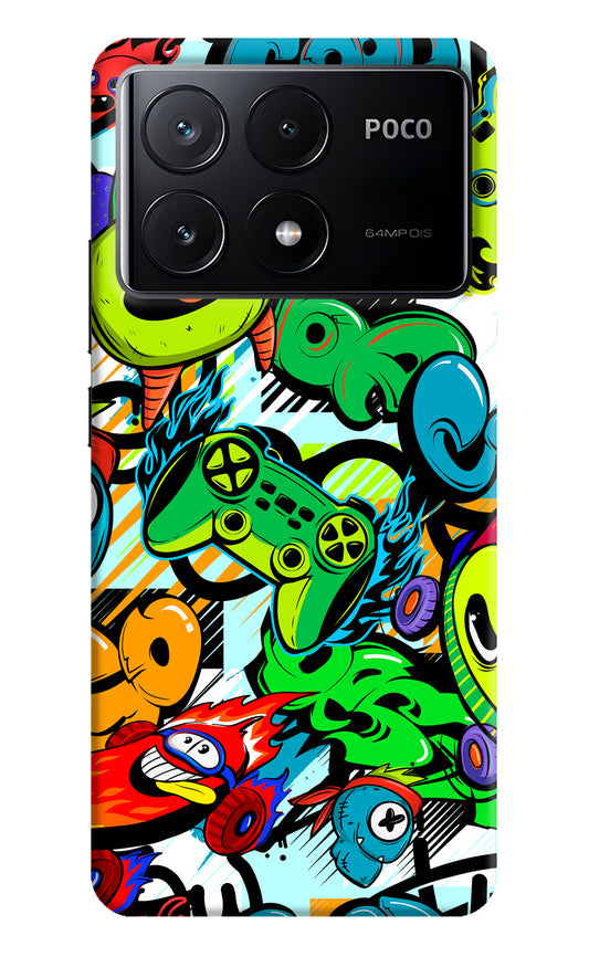 Game Doodle Poco X6 Pro Hard Case Back Cover by Casekaro