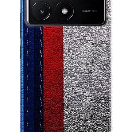 BMW Stripes Poco X6 Pro Hard Case Back Cover by Casekaro