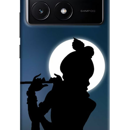 Shri Krishna Silhouette Poco X6 Pro Hard Case Back Cover by Casekaro