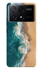Ocean Beach Poco X6 Pro Hard Case Back Cover by Casekaro