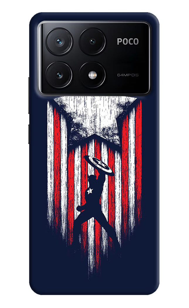 Captain America Marvel Art Poco X6 Pro Hard Case Back Cover by Casekaro