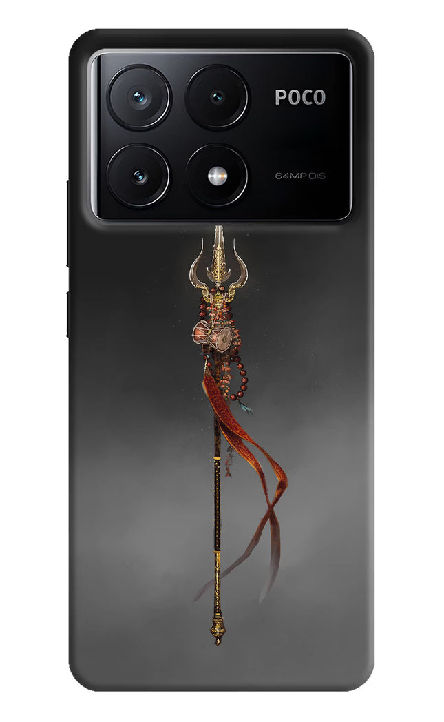 Shiv Trishul Poco X6 Pro Hard Case Back Cover by Casekaro