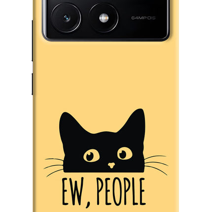 Ew People Catitude Poco X6 Pro Hard Case Back Cover by Casekaro