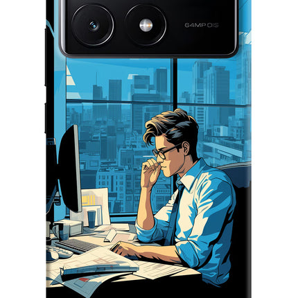 Focused Hustler (AI Generated) Poco X6 Pro Hard Case Back Cover by Casekaro
