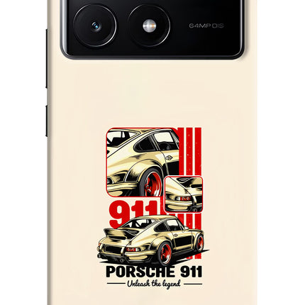 Classic Porsche 911 Poco X6 Pro Hard Case Back Cover by Casekaro