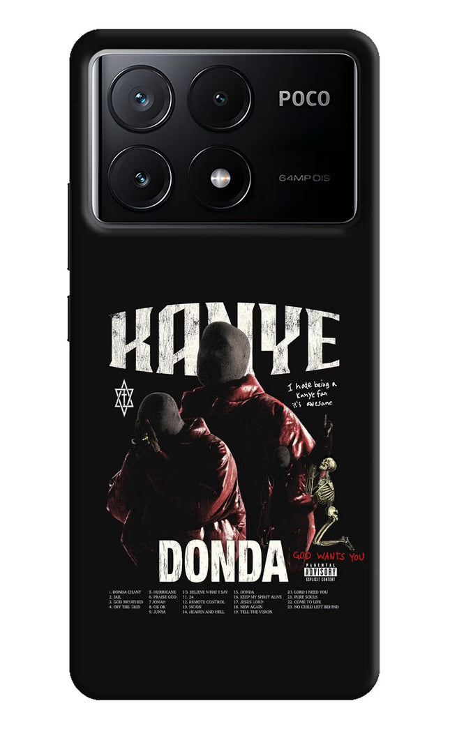 Donda Kanye West Poco X6 Pro Hard Case Back Cover by Casekaro