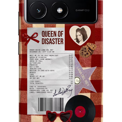 Queen of Disaster Poco X6 Pro Hard Case Back Cover by Casekaro
