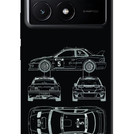 WRC'99 Poco X6 Pro Hard Case Back Cover by Casekaro