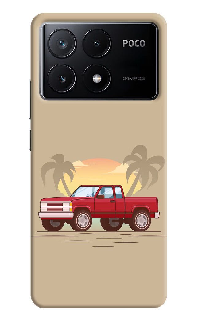 Desert Classic Drive Poco X6 Pro Hard Case Back Cover by Casekaro
