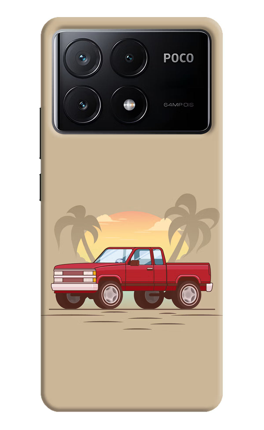 Desert Classic Drive Poco X6 Pro Back Cover, Hard case
