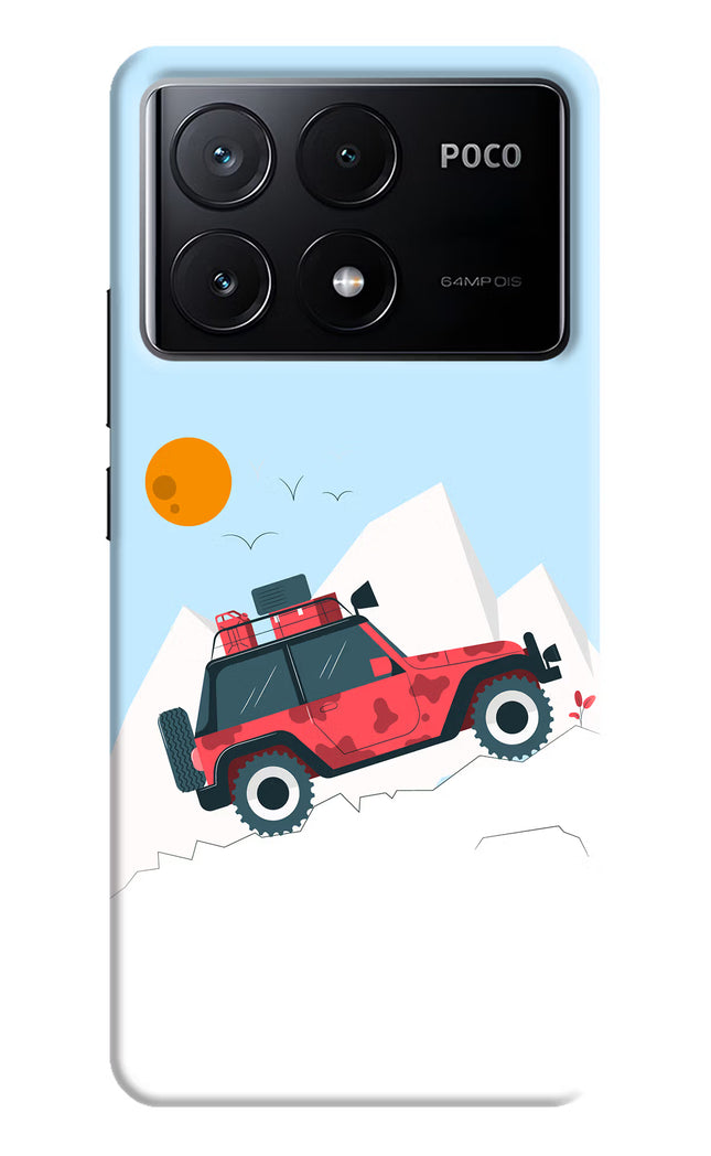 Mountain Trail Beast Poco X6 Pro Hard Case Back Cover by Casekaro