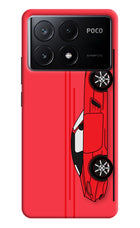 Red Velocity Poco X6 Pro Hard Case Back Cover by Casekaro