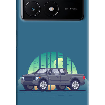 Retro Garage Vibe Poco X6 Pro Hard Case Back Cover by Casekaro