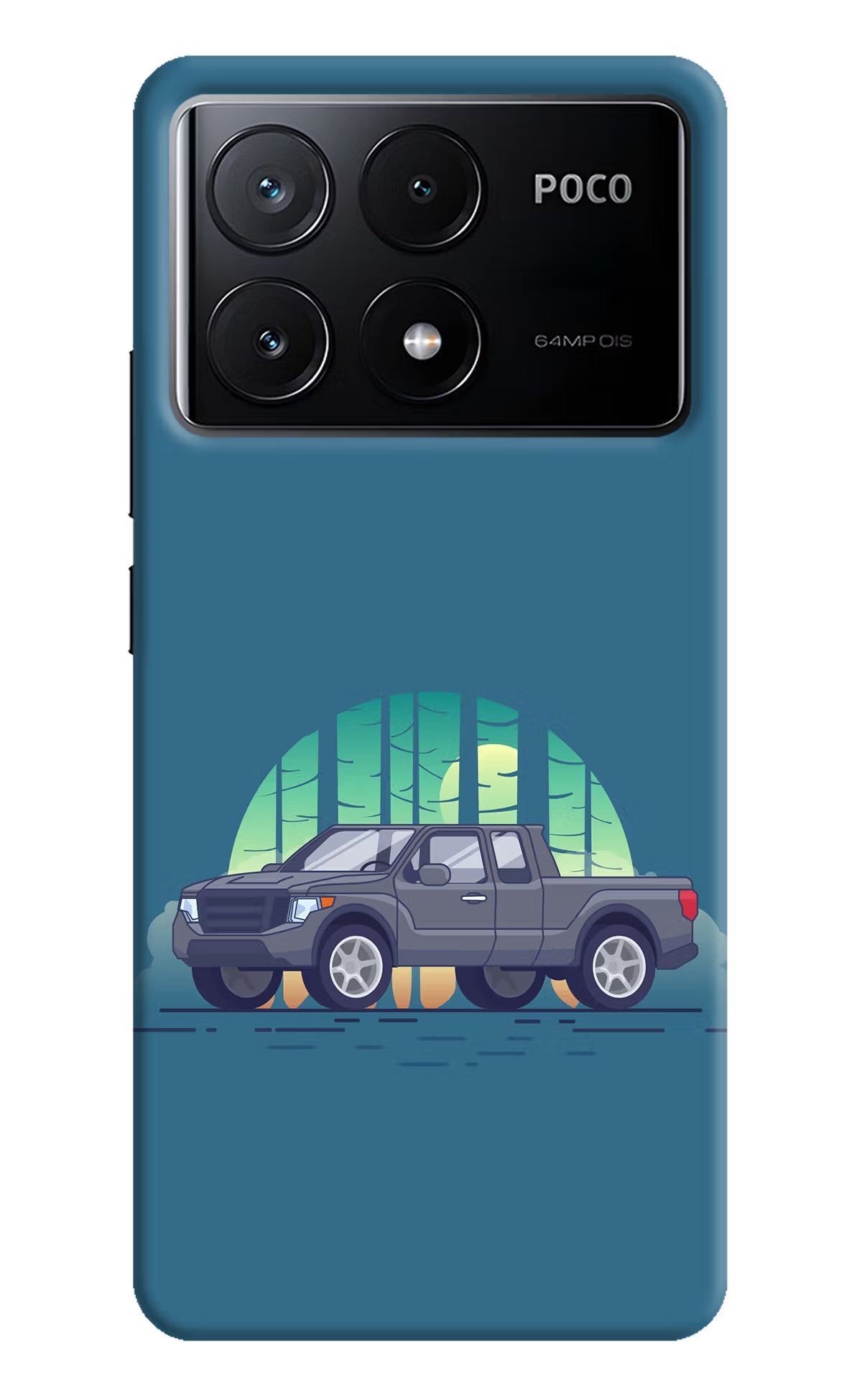Retro Garage Vibe Poco X6 Pro Hard Case Back Cover by Casekaro