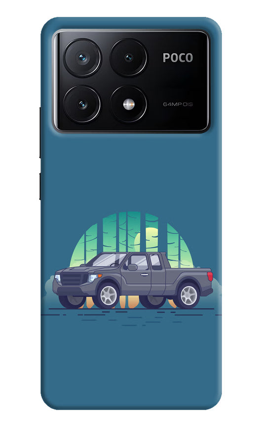 Retro Garage Vibe Poco X6 Pro Hard Case Back Cover by Casekaro