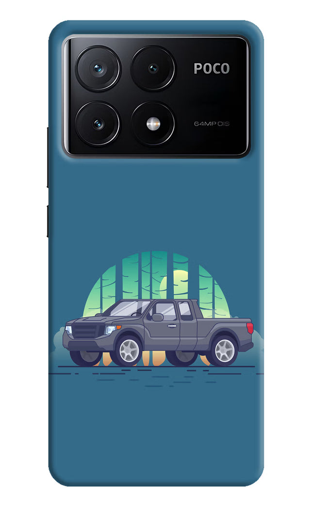 Retro Garage Vibe Poco X6 Pro Hard Case Back Cover by Casekaro