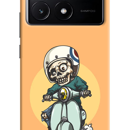 Undead Biker Poco X6 Pro Hard Case Back Cover by Casekaro