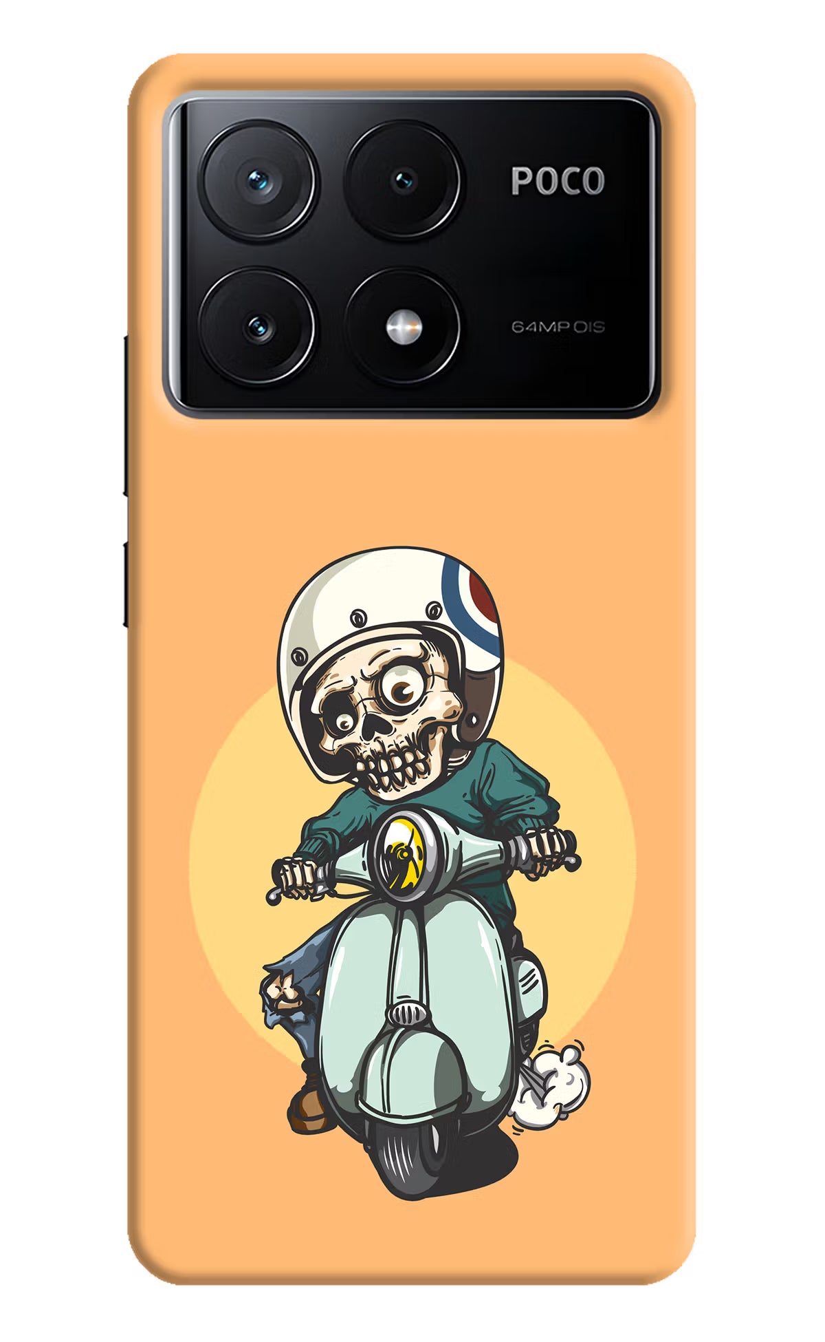 Undead Biker Poco X6 Pro Hard Case Back Cover by Casekaro