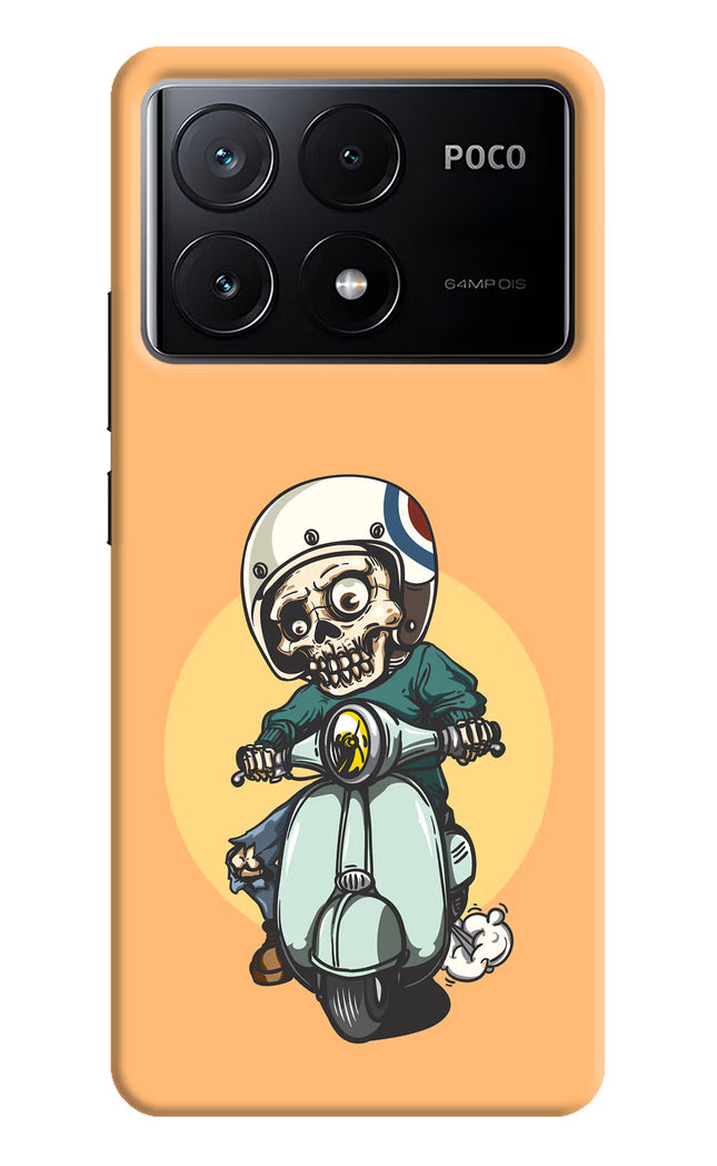 Undead Biker Poco X6 Pro Hard Case Back Cover by Casekaro