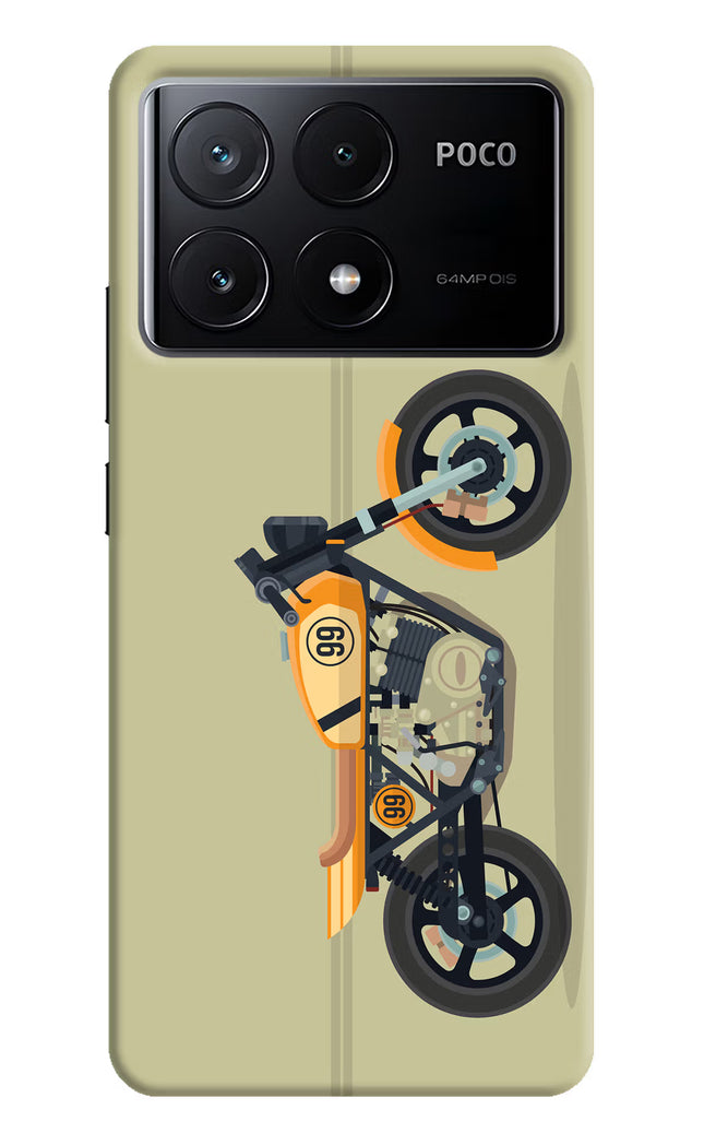 Vertical Speedster Poco X6 Pro Hard Case Back Cover by Casekaro