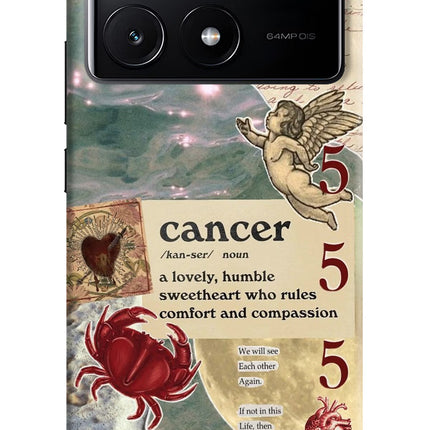 Cancer Zodiac Poco X6 Pro Hard Case Back Cover by Casekaro