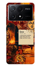 Leo Zodiac Poco X6 Pro Hard Case Back Cover by Casekaro
