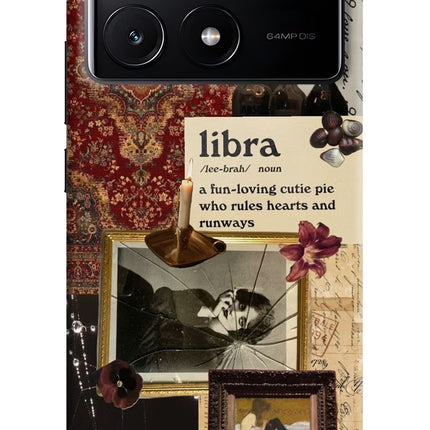 Libra Zodiac Poco X6 Pro Hard Case Back Cover by Casekaro