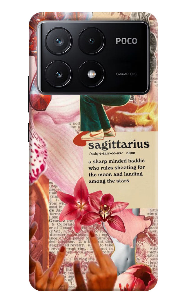Sagittarius Zodiac Poco X6 Pro Hard Case Back Cover by Casekaro