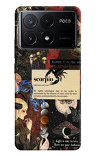 Scorpio Zodiac Poco X6 Pro Hard Case Back Cover by Casekaro