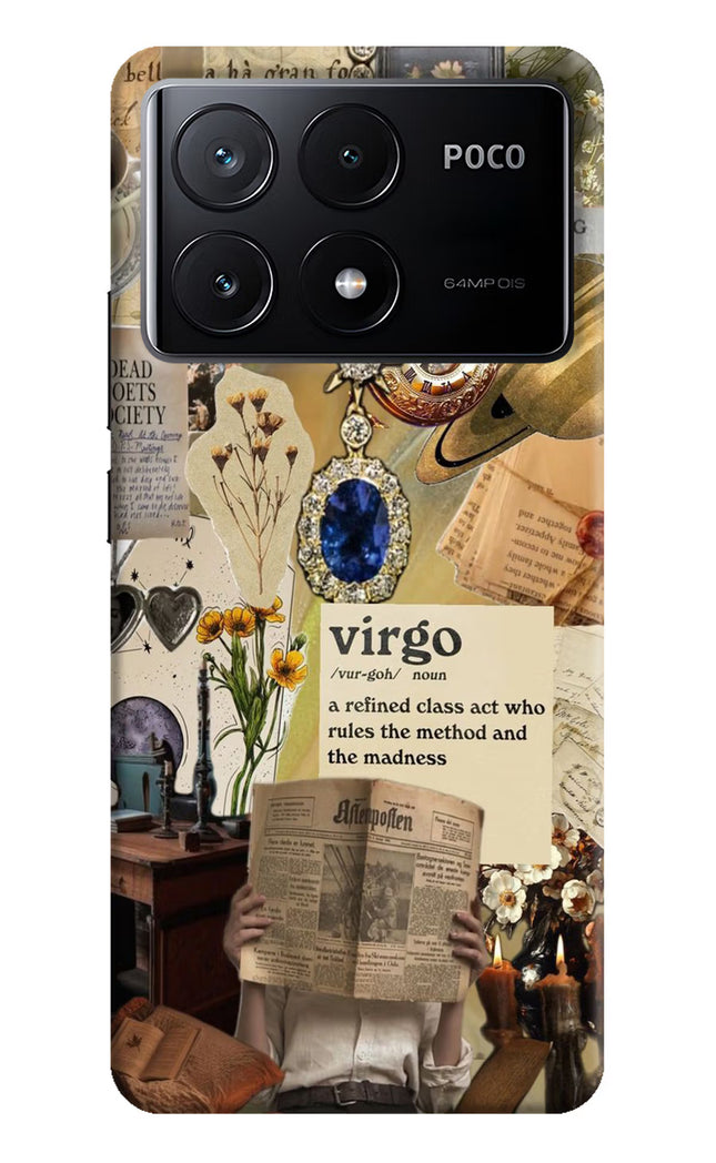 Virgo Zodiac Poco X6 Pro Hard Case Back Cover by Casekaro