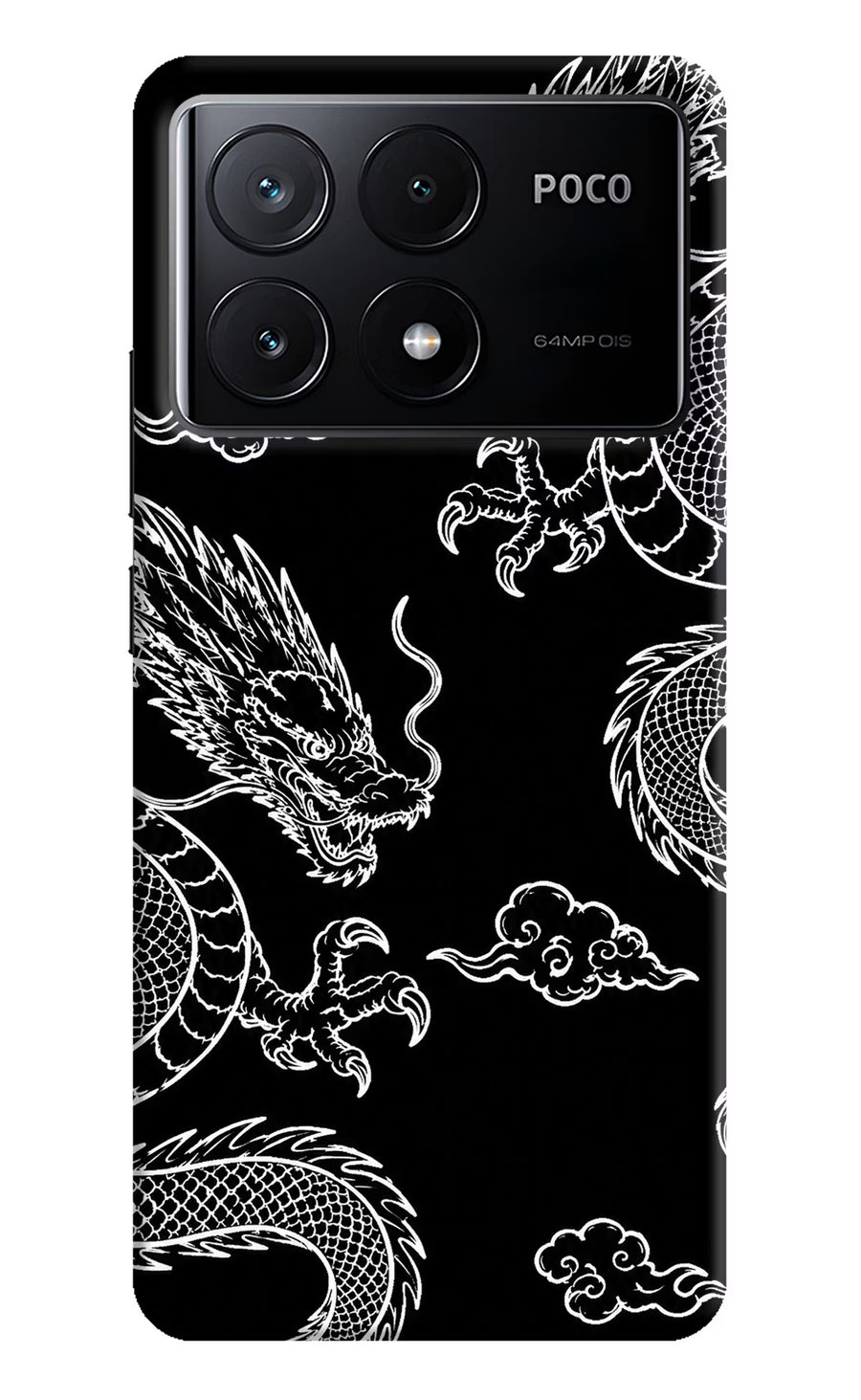 Twin Dragons Poco X6 Pro Back Cover, Hard case