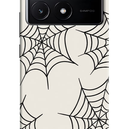 Spider Web Poco X6 Pro Hard Case Back Cover by Casekaro