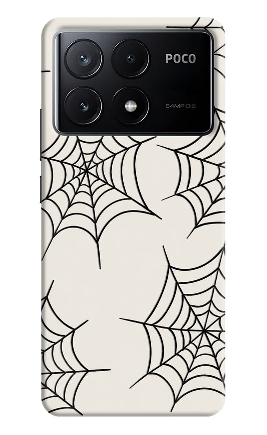 Spider Web Poco X6 Pro Hard Case Back Cover by Casekaro