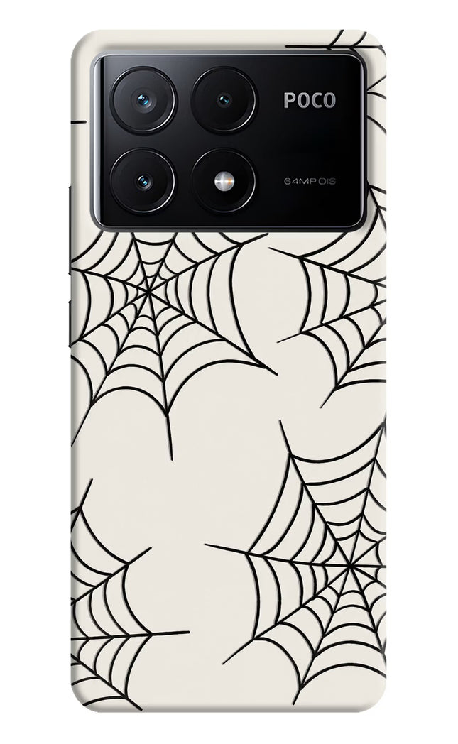 Spider Web Poco X6 Pro Hard Case Back Cover by Casekaro