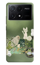 Aesthetic anime Poco X6 Pro Hard Case Back Cover by Casekaro