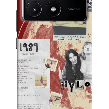 Taylor Swift Poco X6 Pro Hard Case Back Cover by Casekaro