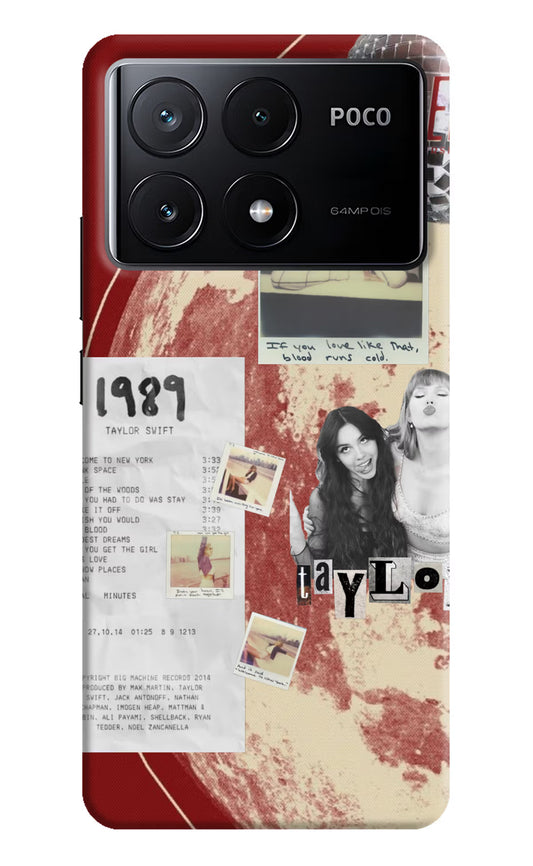 Taylor Swift Poco X6 Pro Hard Case Back Cover by Casekaro