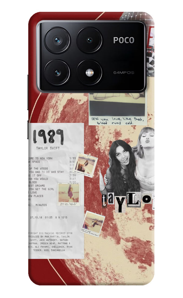 Taylor Swift Poco X6 Pro Hard Case Back Cover by Casekaro