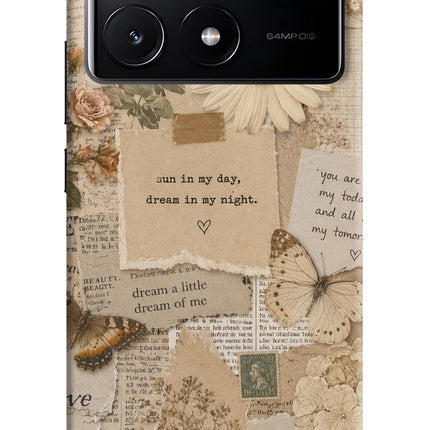Vintage case Poco X6 Pro Hard Case Back Cover by Casekaro